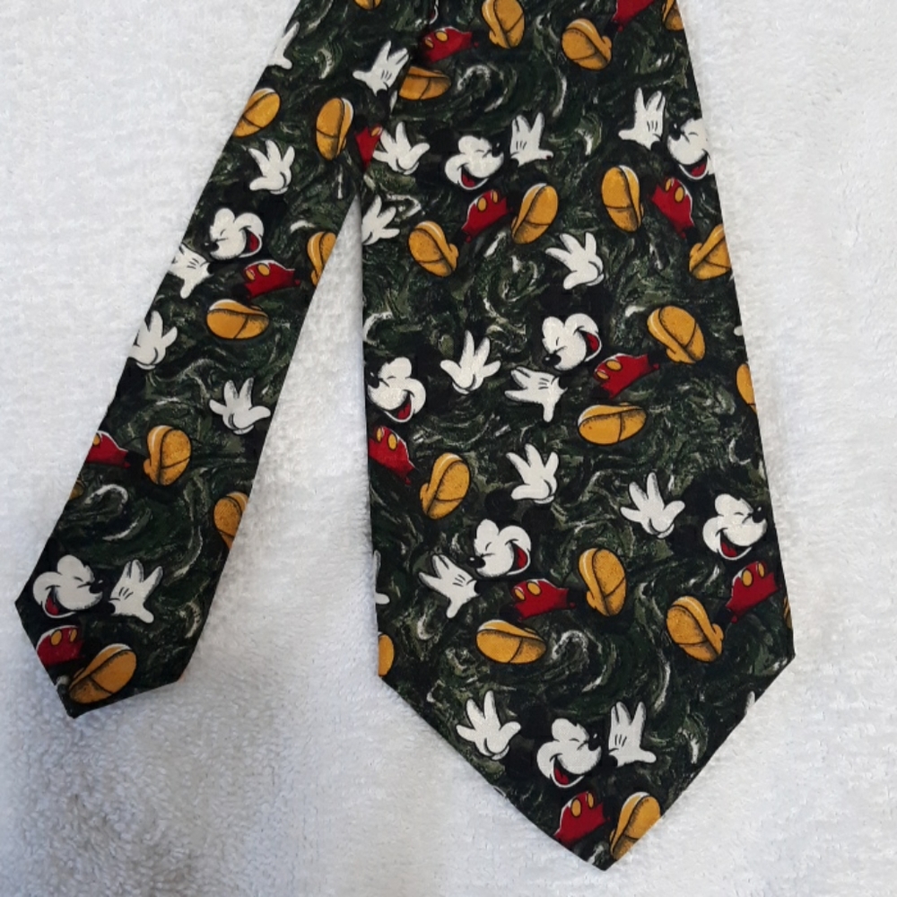 Disney Mickey Mouse Silk Mens Tie